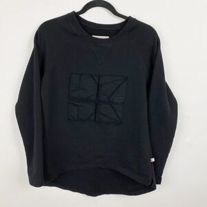 Redneck Riviera Patchwork Logo Raglan Pullover Sweatshirt Womens M Star Applique